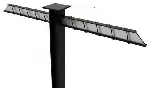 Cross arms for UPN column, 2 arms in line